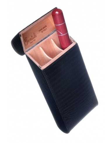 Чехол Gentili на 3 сигары SV3-Carbon-Iguana - купить в интернет-магазине Havana Smoke