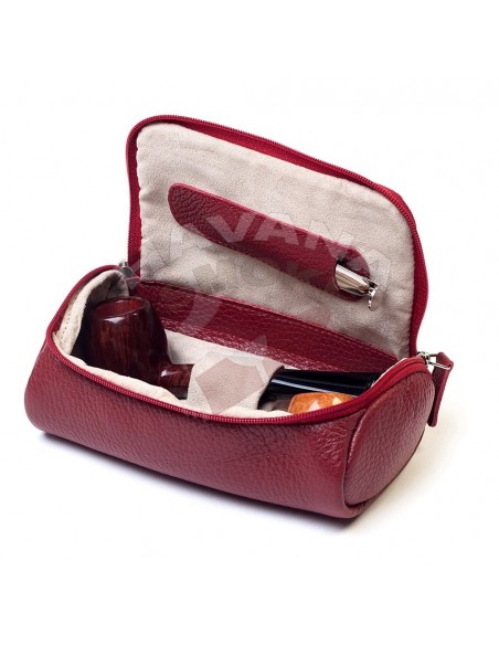 Сумка для 2-х трубок Savinelli T671 RED - купить в интернет-магазине Havana Smoke
