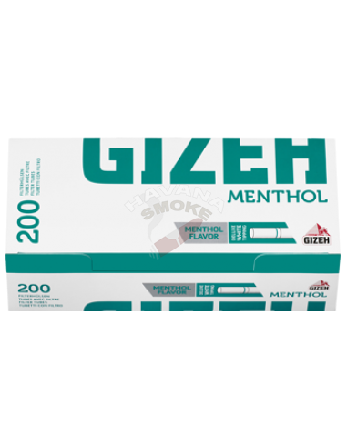 Сиагретные гильзы Gizeh Menthol 200 - купить в интернет-магазине Havana Smoke