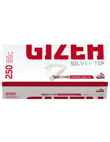 Сиагретные гильзы Gizeh Silver Tip 250 - купить в интернет-магазине Havana Smoke