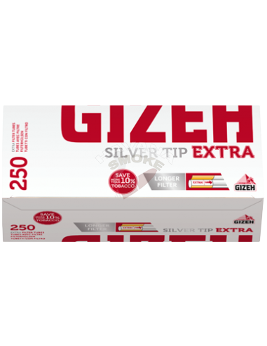Сиагретные гильзы Gizeh Silver Tip Extra 250 - купить в интернет-магазине Havana Smoke