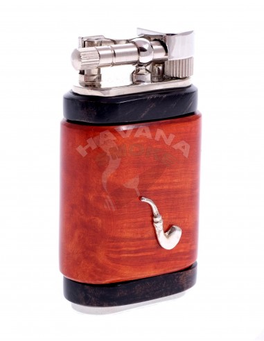 Зажигалка трубочная Mastro de Paja, серебро и бриар 1501 - купить в интернет-магазине Havana Smoke