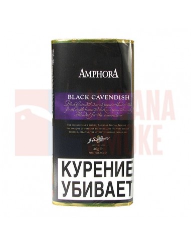 Табак Amphora Black Cavendish (40гр) - купить в интернет-магазине Havana Smoke