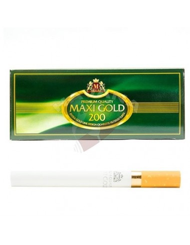 Сигаретные гильзы Maxi Gold (зеленые) - 200 шт. - купить в интернет-магазине Havana Smoke