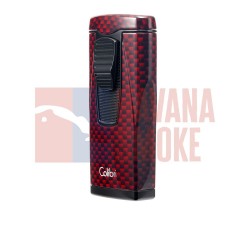 Купить Зажигалка сигарная Colibri Monaco, красный карбон LI880T12