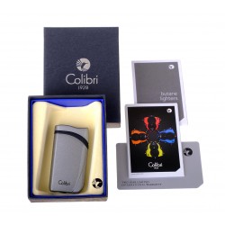 Купить Зажигалка сигарная Colibri Falcon, серый металлик LI310T11