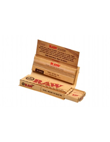 Папиросная Бумага Raw Connoisseur 1 1/4 + prerolled tips - купить в интернет-магазине Havana Smoke