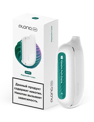 POD-система Plonq Max - Маракуйя - Гуава (6000 затяжек) - 2% - (1 шт.)