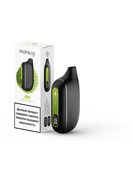 POD-система Plonq Max Smart - Зелёное яблоко (8000 затяжек) - 2% - (1 шт.)