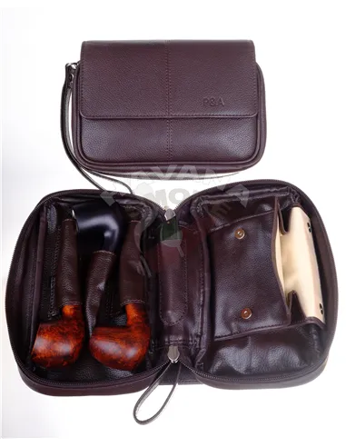Сумка P&A для 3 трубок и табака 413-P