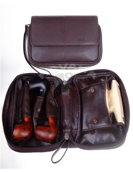 Сумка P&A для 3 трубок и табака 413-P