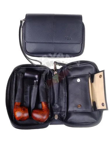 Сумка P&A для 3 трубок и табака 413-M
