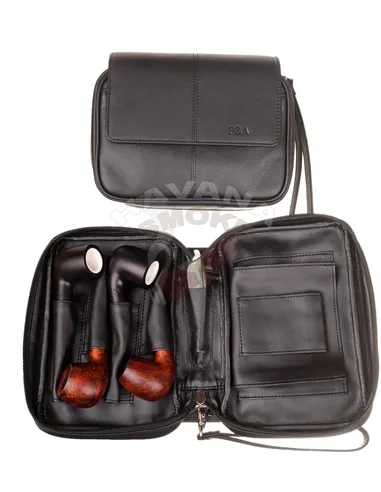 Сумка P&A для 4 трубок и табака 418-P