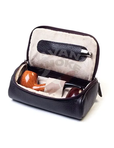 Сумка для 2-х трубок Savinelli T671 BROWN