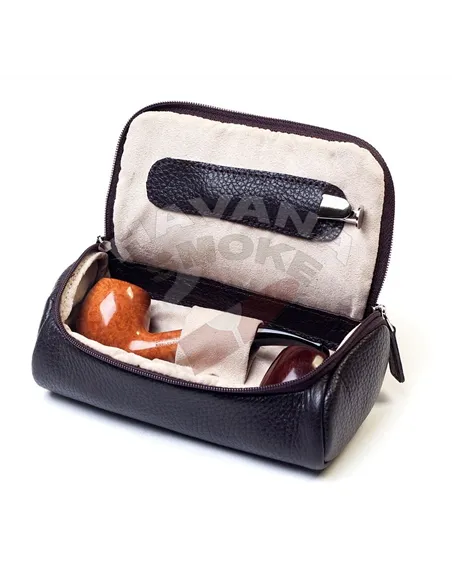 Сумка для 2-х трубок Savinelli T671 BROWN