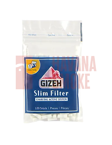 Сигаретные фильтры Gizeh Slim угольные