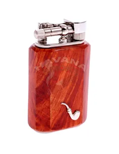 Зажигалка трубочная Mastro de Paja, серебро и бриар 1401