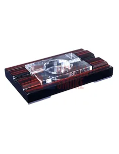 Пепельница сигарная Lubinski, Макассар и хрусталь 524-353