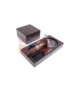 Пепельница сигарная Lubinski с набором, Орех