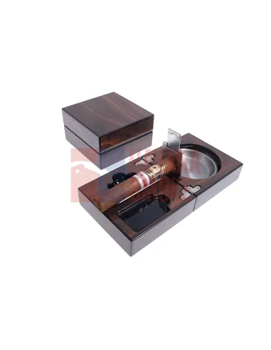 Пепельница сигарная Lubinski с набором, Орех