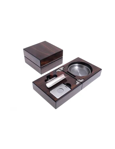 Пепельница сигарная Lubinski с набором, Орех