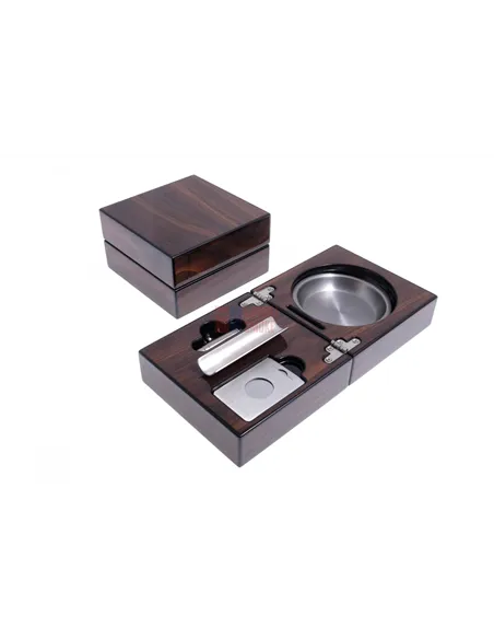 Пепельница сигарная Lubinski с набором, Орех