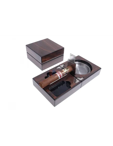 Пепельница сигарная Lubinski с набором, Орех
