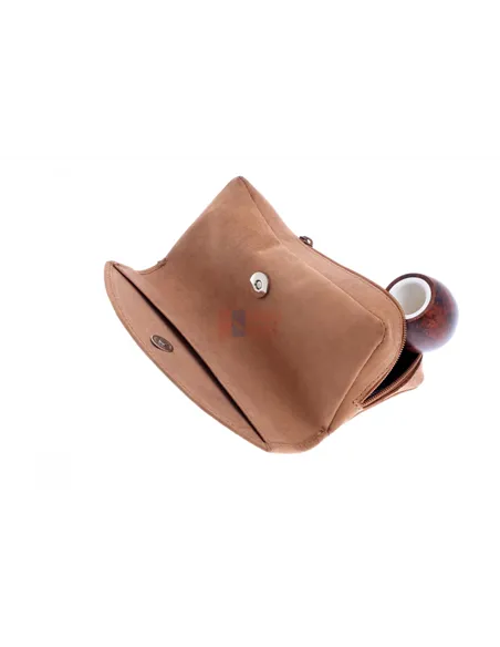 Сумка P&A для трубки и табака, натуральная кожа Vintage