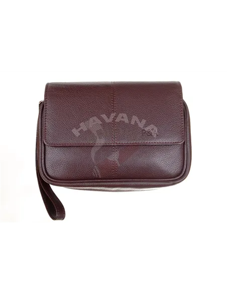 Сумка P&A для 3 трубок и табака, натуральная кожа 413-M
