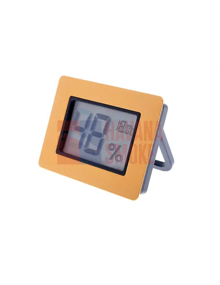 Термо-Гигрометр цифровой, золото
