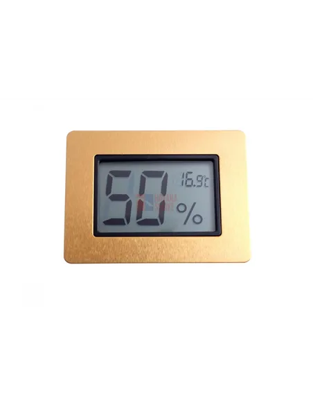 Термо-Гигрометр цифровой, золото