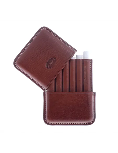 Сигаретница Jemar на 6 штук, натуральная кожа 151-6