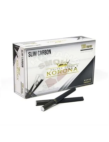 Сигаретные гильзы Korona - Slim Carbon (120 шт)