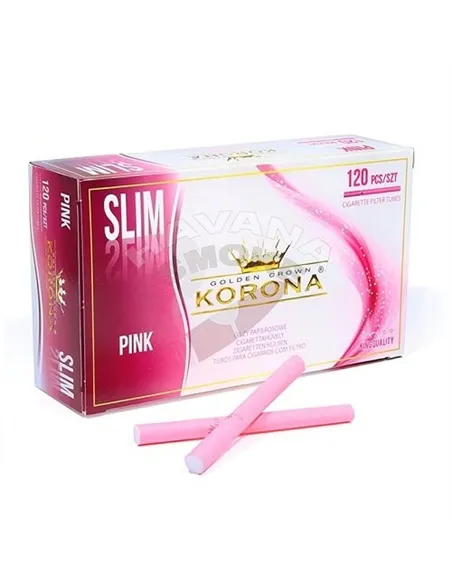 Сигаретные гильзы Korona - Slim Pink (120 шт)