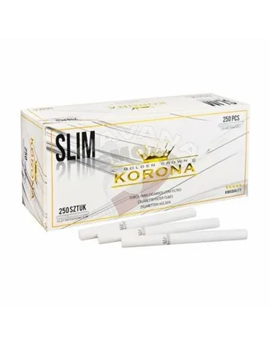 Сигаретные гильзы Korona - Slim WHITE (250 шт.)
