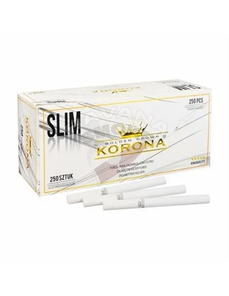Сигаретные гильзы Korona - Slim WHITE (250 шт.)