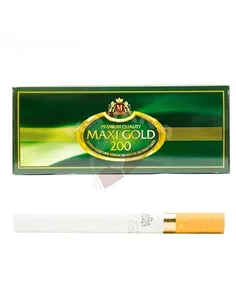 Сигаретные гильзы Maxi Gold (зеленые) - 200 шт.