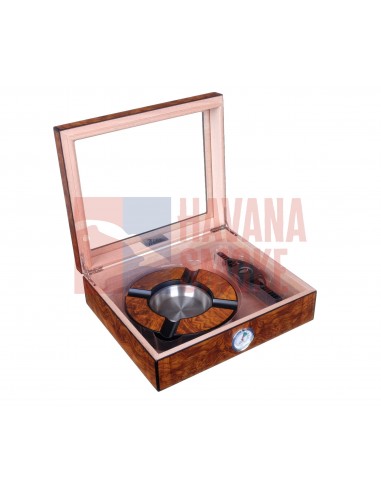 Хьюмидор Lubinski на 25 сигар с подарочным набором, Вяз матовый - купить в интернет-магазине Havana Smoke