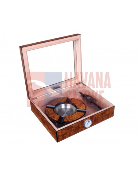 Хьюмидор Lubinski на 25 сигар с подарочным набором, Вяз матовый - купить в интернет-магазине Havana Smoke