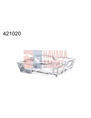 42102A Пепельница для 4 сигар стекло 14,8х14,8х3,5 см