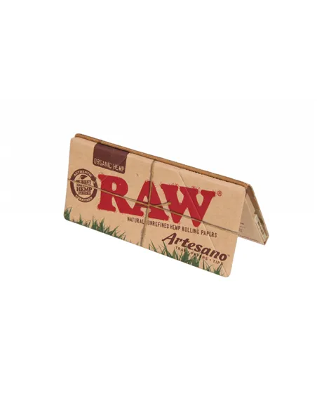 Папиросная Бумага Raw ORGANIC Artesano KS SLIM + Tips