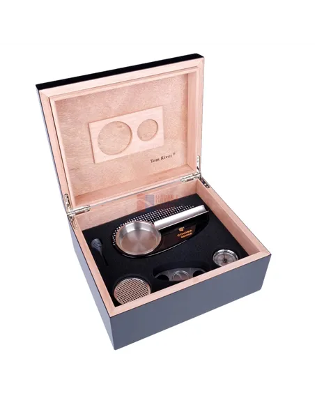 Хьюмидор Tom River с подарочным набором на 40 сигар, Cohiba Behike