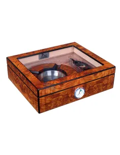 Хьюмидор Lubinski на 25 сигар с подарочным набором, Вяз матовый