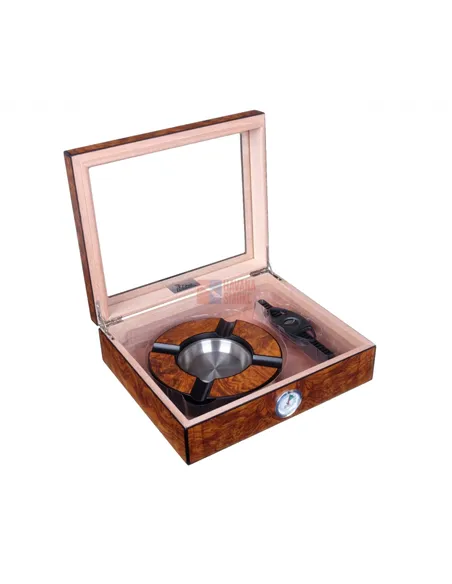 Хьюмидор Lubinski на 25 сигар с подарочным набором, Вяз матовый