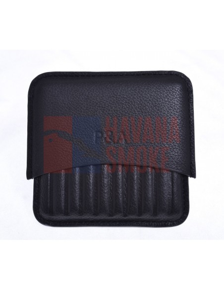 Сигаретница P&A на 10 штук, натуральная кожа, черная - купить в интернет-магазине Havana Smoke