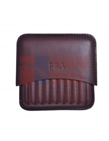 Сигаретница P&A на 10 штук, натуральная кожа, коричневая - купить в интернет-магазине Havana Smoke