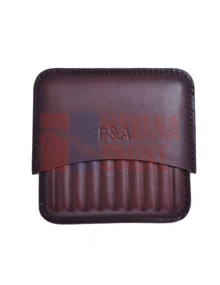 Сигаретница P&A на 10 штук, натуральная кожа, коричневая - купить в интернет-магазине Havana Smoke