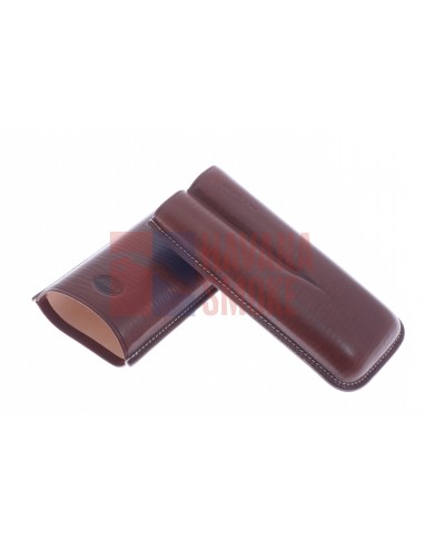 Чехол Jemar на 2 сигары, натуральная кожа 464-2-Brown - купить в интернет-магазине Havana Smoke