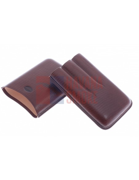 Чехол Jemar на 3 сигары, натуральная кожа 464-3-Brown - купить в интернет-магазине Havana Smoke