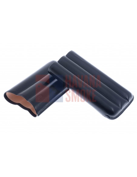 Чехол Jemar на 3 сигары Черчилль, натуральная кожа 110-3-black - купить в интернет-магазине Havana Smoke